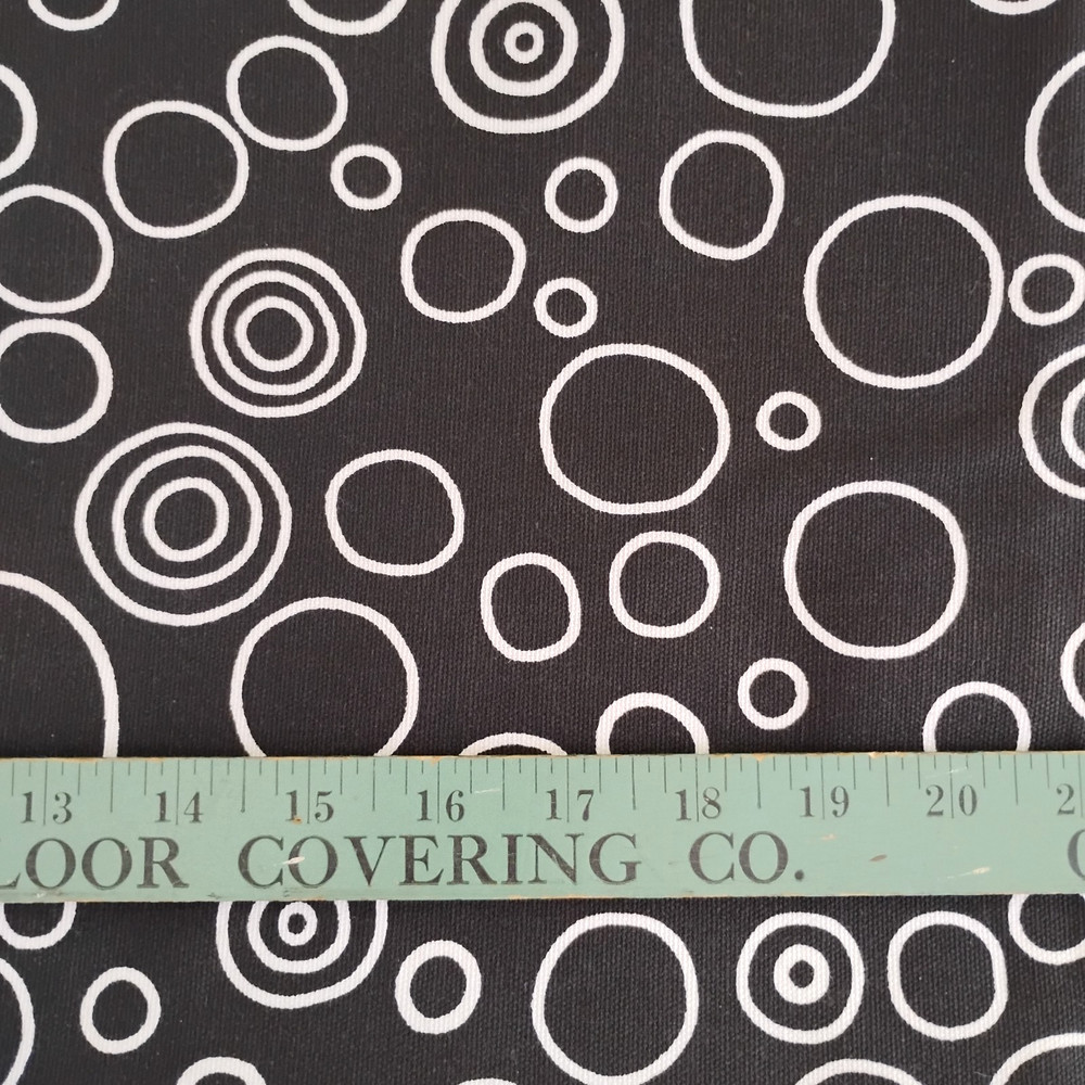 Premier Prints Fabric Circles Black/White 58″ x 54″ 1.5 yds. Decor