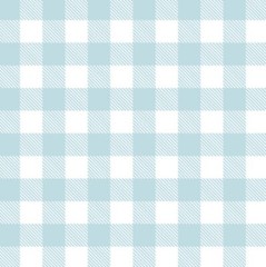 Blue And White Gingham Comfy Cotton Flannel Fabric by the Yard