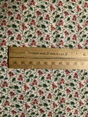 1-2/3 Yards VTG Cranston VIP Cotton Fabric Allover Vining Florals 44” Wide