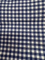 3 Wishes 1 Yard Precut Blue White Small Checkered Blender 100% Cotton