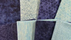 8 Fat Quarters – All Blues – Quilting, Sewing, Crafts – 100% Cotton Fabric 5768