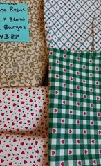 Mixed Lg lot fabric 100% cotton Floral Flowers Hearts Springs Indust Faye Burgos