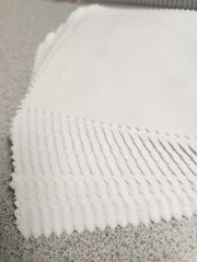 40 white fabric squares 100% cotton 6×6 with pinked edges