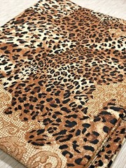 Animal Print with Lace Print Cotton Fabric for Face Masks ~ 44″x71″ almost 2yds
