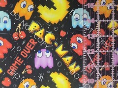 Custom 100% Cotton Woven Fabric Pac Man Classic Video Game 1/4 Yard 9×56