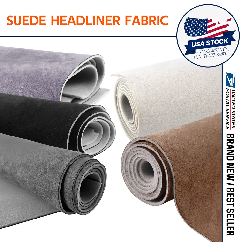 Suede Headliner Fabric Car Roof Liner Upholstery Renew Polyester Back Material