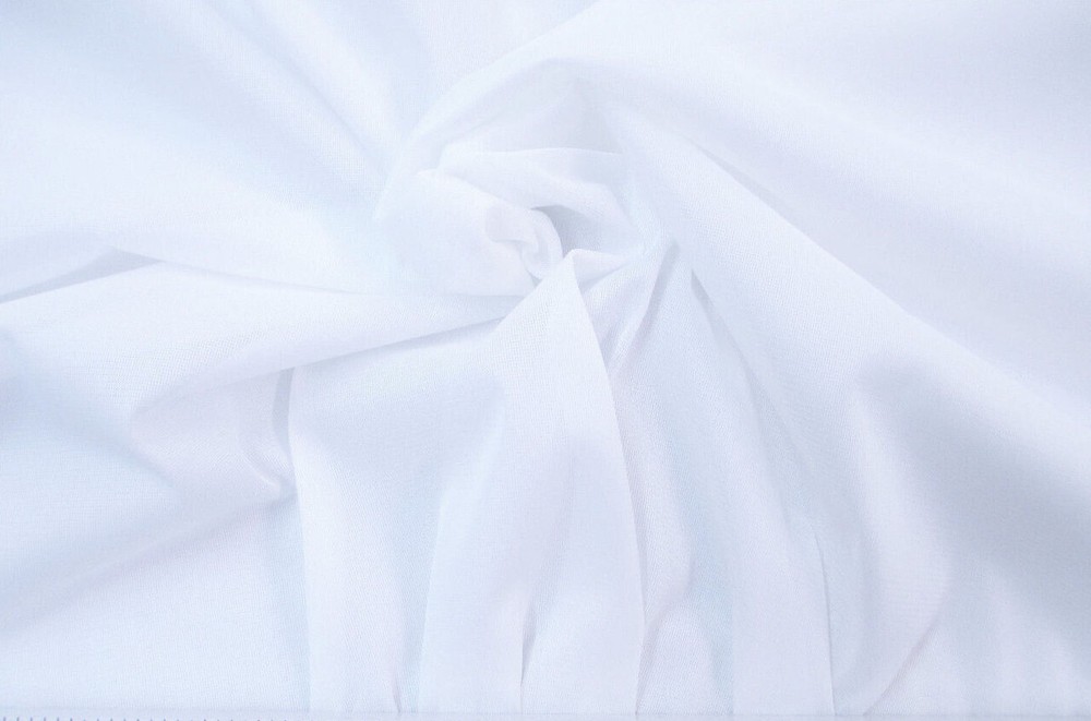 Nylon 40 Denier Tricot Fabric Stretch White 54 inch wide TR14
