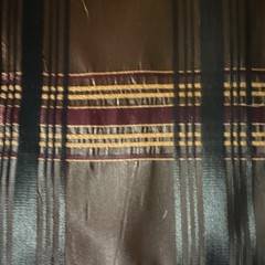 Curtain Fabric- Shiny Polyester Fabric Textile Gold Black Burgundy