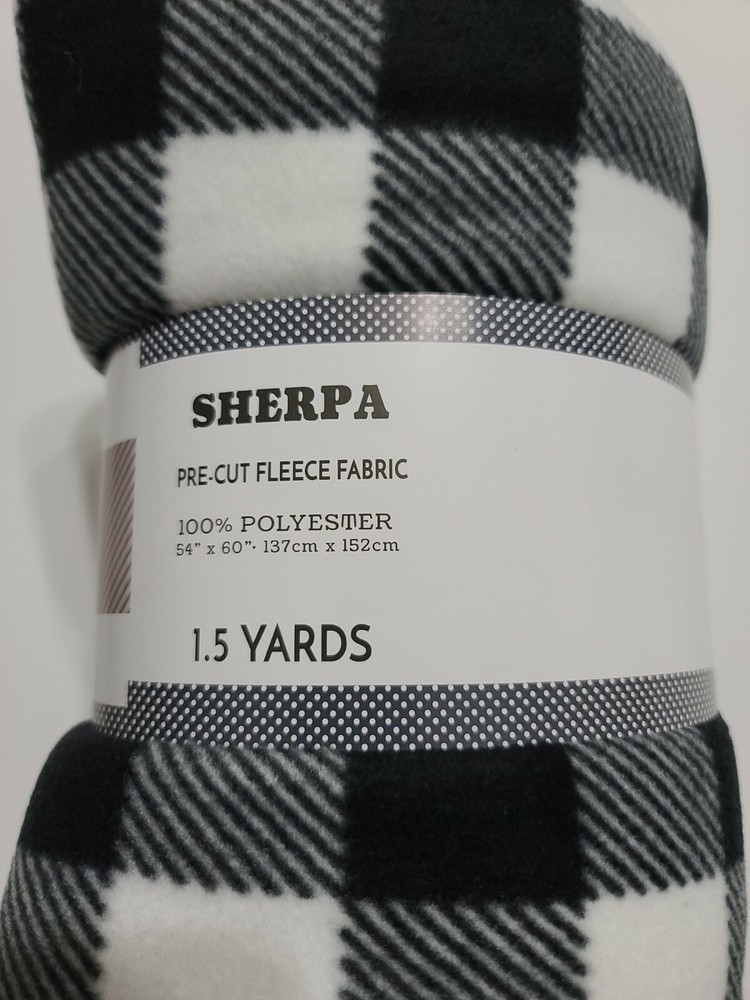 Sherpa Pre-Cut Fleece Fabric 1.5 Yards 100% Polyester 54″ X 60″