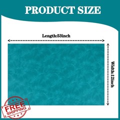 Ramya Sky Blue Faux Leather Sheet 12″x53″