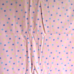 vtg Light Weight Corduroy Pastel Pink Polka Dots 2 yds x 45″