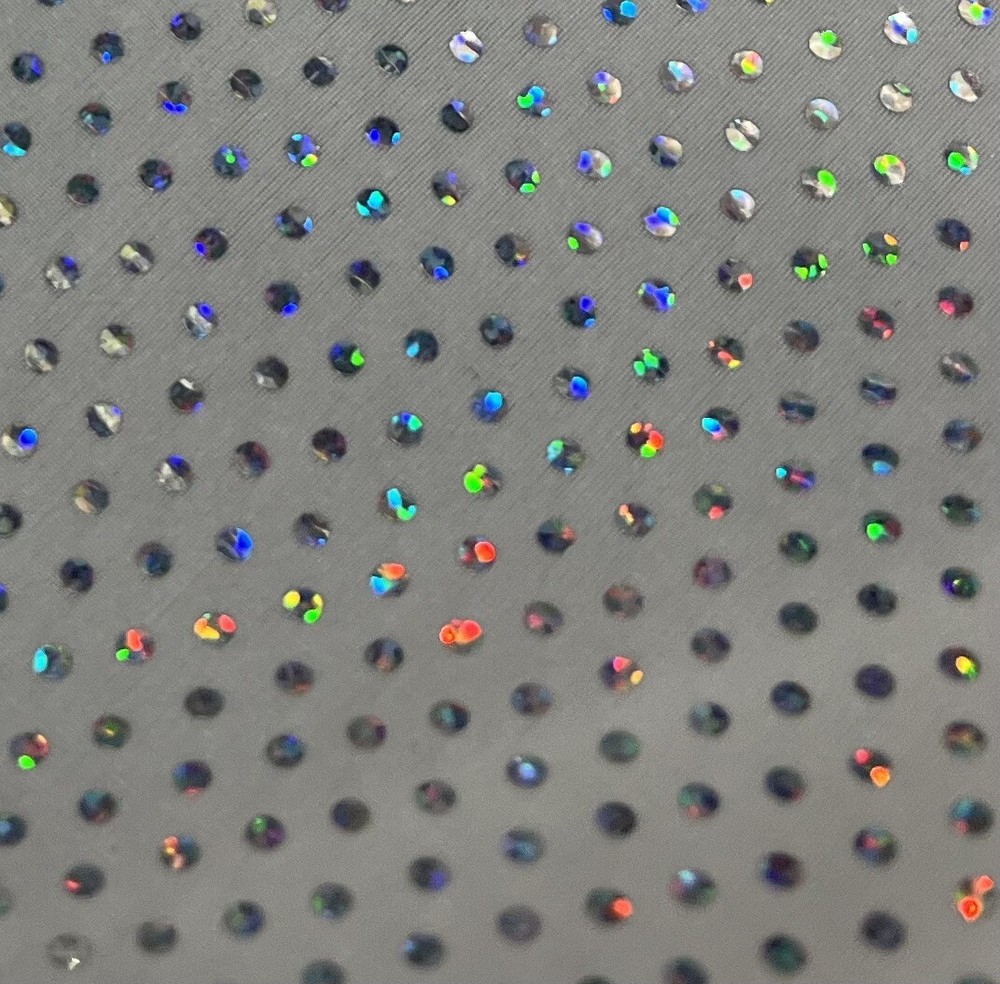 White Silver Iridescent Hologram Stretch Spandex Fabric 54” Width 1 Yard