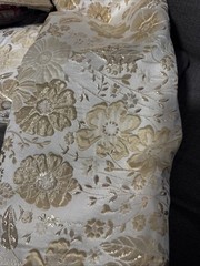 Amibric Beautiful French Jacquard Lace Fabric Gild Embroidery Nigerian 2 1/2 yar