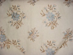 1-1/2Y Brunschwig & Fils BF10441 Marwood Indigo Embroidery Upholstery Fabric