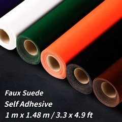 Self Adhesive Faux Suede Fabric Sticker Felt Car Interior Film Jewelry Case