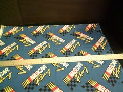 WASHED & IRONED Nascar Racing-Remnant 6″ X 44″, Cotton Fabric