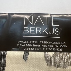 Nate Berry’s 4 Large Fabric Samples 25 1/2″ W X 25 1/2″ L, Various 4 Colors