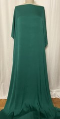 Luxurious Stretch Silk Broadcloth Emerald Green Fabric By The Yard 41-42″ Wide