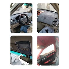 100″x60″Headliner Fabrics 1/8″ Foam Backed Car Roof Door Panel Upholstery Black