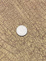 1 Yd Crackled Brown & Red on Gold Cotton Marcus Brothers Textiles, Inc 45″ Wide