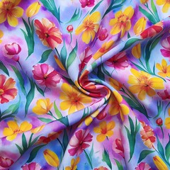 Digital Material 55”Wide Soft Rayon Viscose Poplin Fabric Children Clothing
