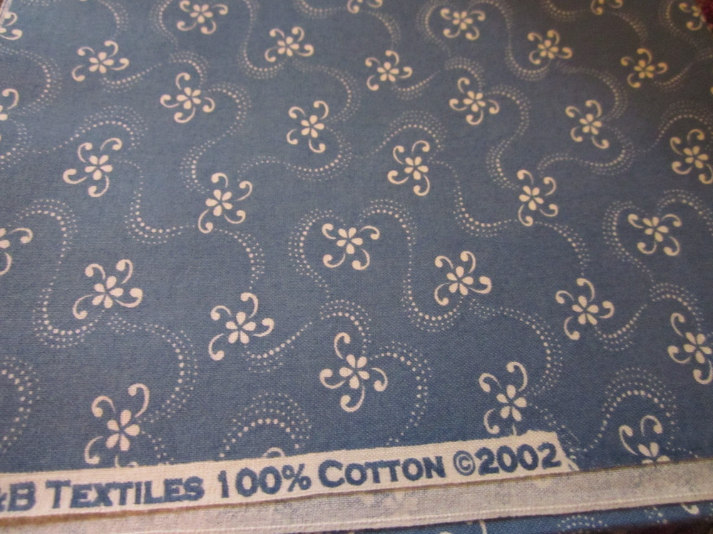 F7144, Colonial Blue, P & B Textiles, 1/3 yard,