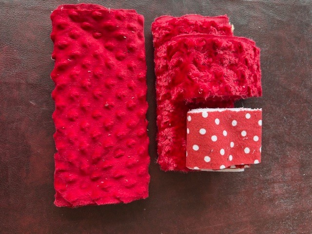 Miscellaneous Random Fabric Scraps MINKY CUDDLE DOT ROSEBUD PRINTS COLOR THEMES