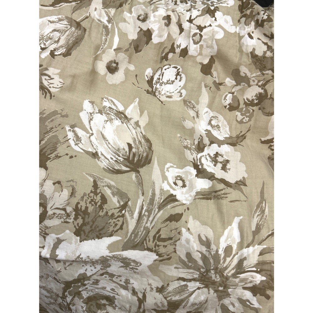 Vintage French Country Floral Fabric Panel Grandmillennial Cottagecore Toile