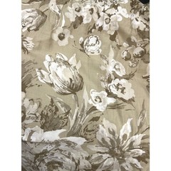 Vintage French Country Floral Fabric Panel Grandmillennial Cottagecore Toile
