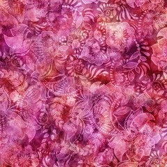 By The Yard ~ Shaded Pink Fantasy Blender $3.99 Ships ANY Amount Of Fabric