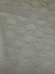 IVORY FLORAL OVERLAY LACE FABRIC 31″x45″