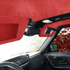 New Red 60” Wide Headliner Fabric Car Roof Liner Sagging Ceiling Suede US