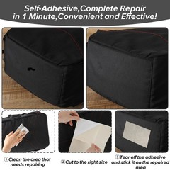 3Pcs Waterproof Canvas Repair Patch Tape 8×12″ Self-Adhesive for Tents, Covers,