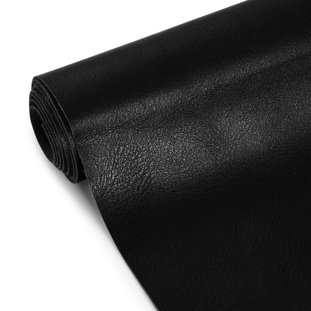 Lucky Monet Black Faux Leather Fabric 1 Yard