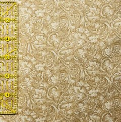 Floral Fabric 8-Pack Variety Pack Earth Tones Brown Cream Tan 100% Cotton