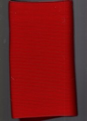 2/3 yard Heavy Ribbing Red 100% Nylon 23″ wide