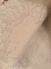 Toile Brown on White French Country Life Scenery 76”x 59”