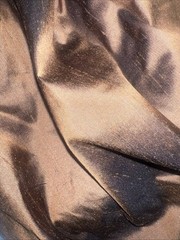 100% Silk Dupioni Fabric 54” Wide Sold By The Yard # 201 Brown