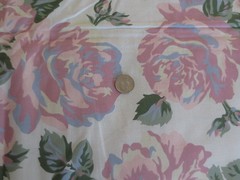 4844. Pressman Gutman ROSE FLORAL Cotton or Cotton Blend FABRIC – 59″ x 6 yds.