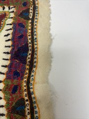 Lot 2 Woven Fabric Yarn Dyed Unique Geometric Patterns – 23.5″ x 19 in