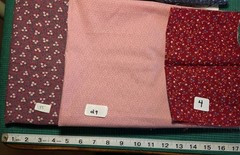 YOUR CHOICE vintage calico pink blue yellow cotton quilting Craft Fabric