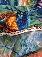 Lot Of 3 Pieces Of HTF Disney For Springs Global Fairies Cotton Fabric READ