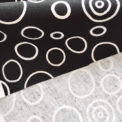Premier Prints Fabric Circles Black/White 58″ x 54″ 1.5 yds. Decor