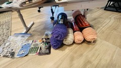 Vintage Fabric & Sewing Notions Lot, Multicolor, Sewing & Crafts