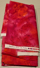 Marble Mate by Moda Quilt Fabric Bright Pink Orange Fuschia 1 1/3 yds