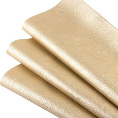 Ramya Gold Faux Leather Sheets Fabric 1 Yard