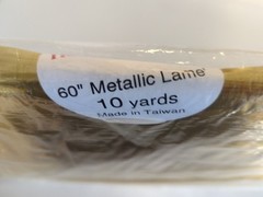 Home Sweet Home Gold 60″ By 10 Yard Metallic Lame For Crafts And Decoration