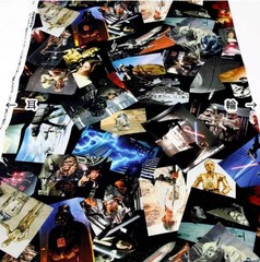 Star Wars Movie cut Patterned Oxford Fabric made in Japan by the Yard