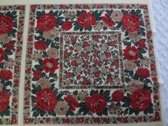 4925. Hoffman MANDARIN GARDEN COTTON for 2 PILLOW TOPS – approx. 21″ x 20″ ea.