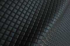 Dot Quilted Vinyl Grain Faux Leather Car Upholstery Fabric | 2″-5cm Stitched